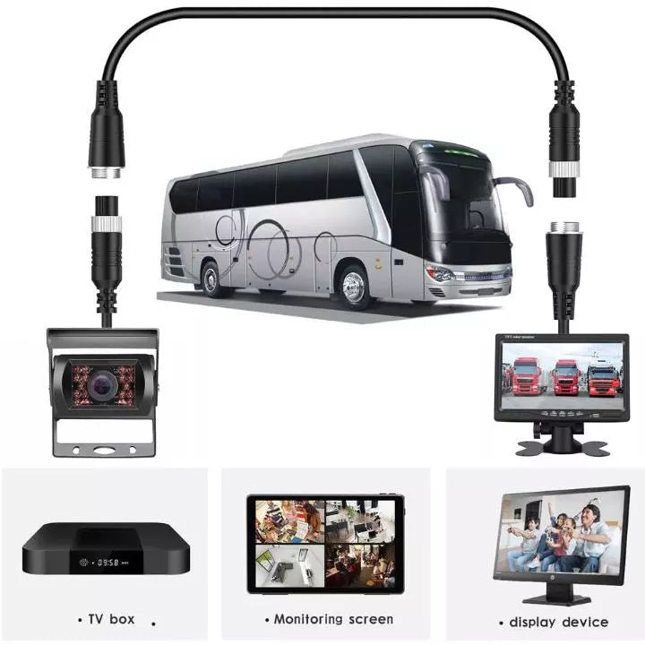 4 Pin Aviation Cable for Truck Vehicle CCTV Camera Waterproof Extension Cable | CBAH-5M-30M
