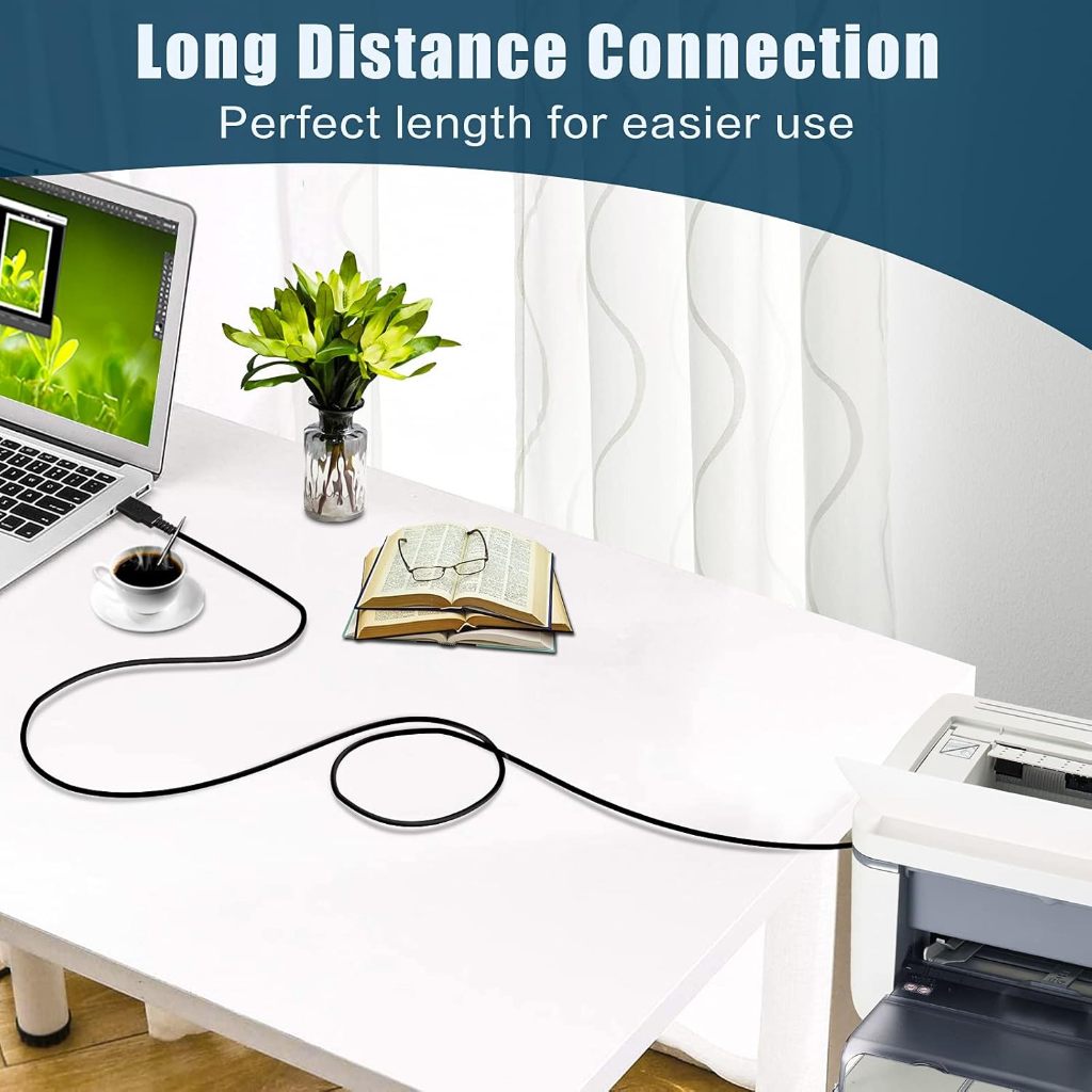 USB 2.0 Male A to B Cable for Keyboard, Mice, Scanners, Printers | CB-UBA2501