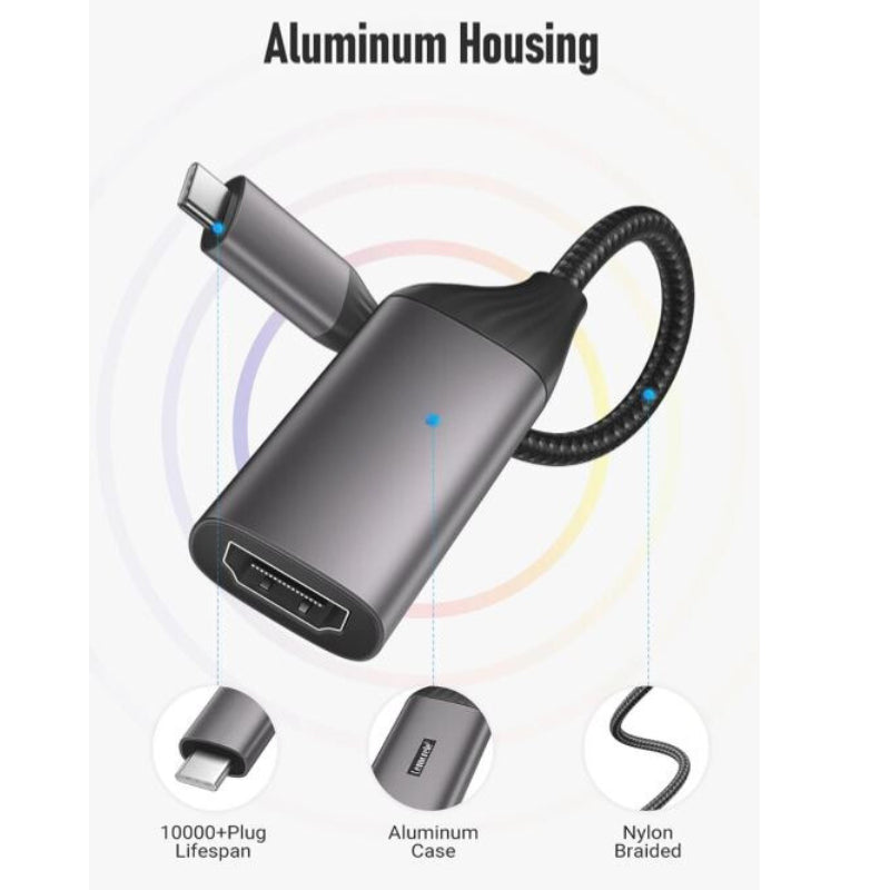 USB-C to HDMI Adapter, DisplayPort over USB-C | CB-DUB-V120