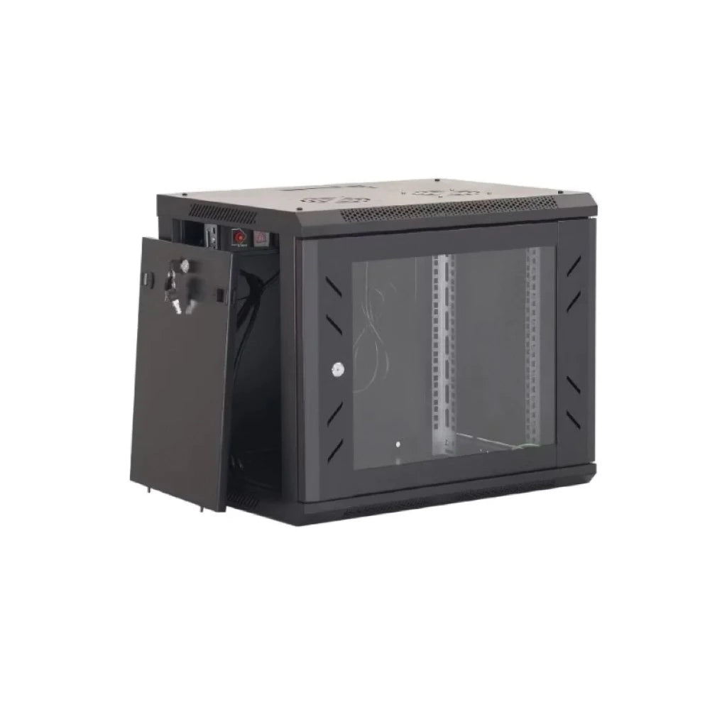 9U Wall Mount Server Rack 600x600x500mm with Fans & UK PDU | SSR-9645