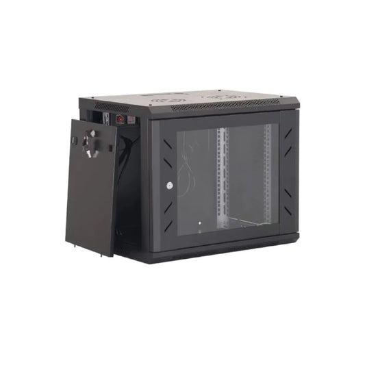 9U Wall Mount Server Rack 600x600x500mm with Fans & UK PDU | SSR-9645