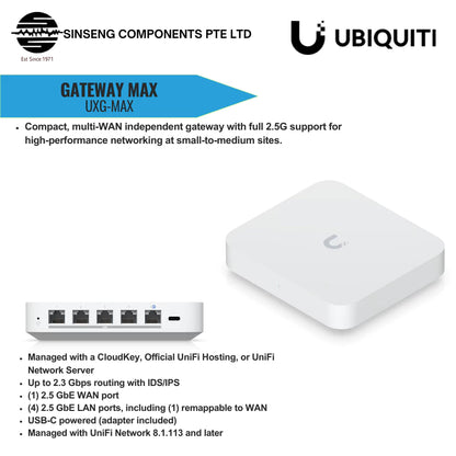 Ubiquiti Unifi Gateway Max | UBQ-UXG-MAX