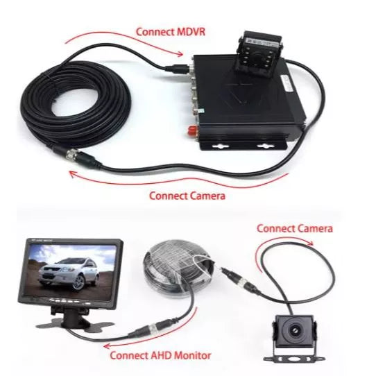 4 Pin Aviation Cable for Truck Vehicle CCTV Camera Waterproof Extension Cable | CBAH-5M-30M