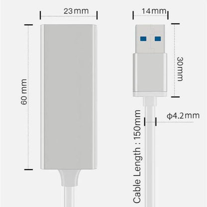 USB 3.0 to Gigabit RJ45 Ethernet Adapter 1000Mbps for MacBook/PC | CB-UBL