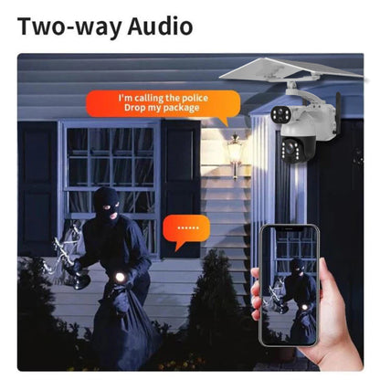 6MP 30x Zoom Dual-Lens PTZ Solar IP Camera with 6+6W Solar Panel | Q6MAX+ WIFI/4G