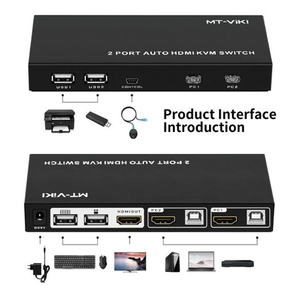 4K 30Hz HDMI KVM Switch with 2 or 4 Ports | HDKVS-02 / HDKVS-04