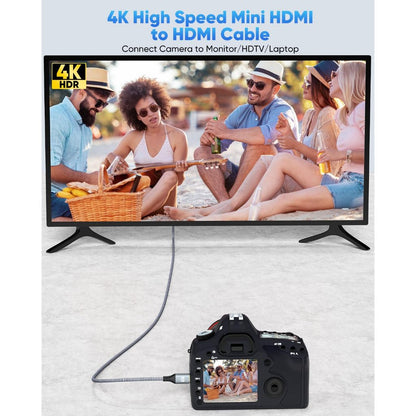 Mini HDMI to HDMI V2.0 4K60Hz 1080P 3D Cable | CB-MNHD-HD