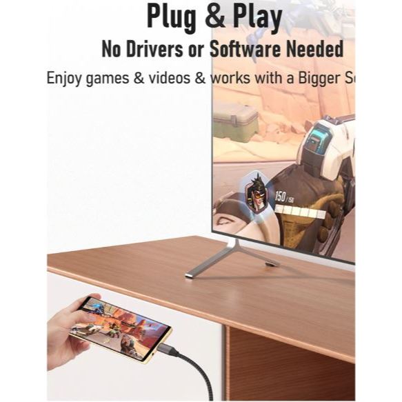 USB-C to HDMI Adapter, DisplayPort over USB-C | CB-DUB-V120