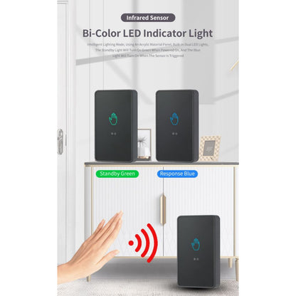 Infrared Touchless Sensor Exit Button 115x40mm/115x70mm | Black & White | DA-EP40/DA-EP70