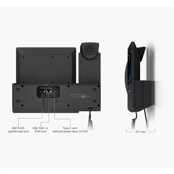 UniFi UTP-G3-Touch-Wall G3 Touch Wall VoIP Phone | 7" Touchscreen | 5MP Camera | PoE | UniFi Talk