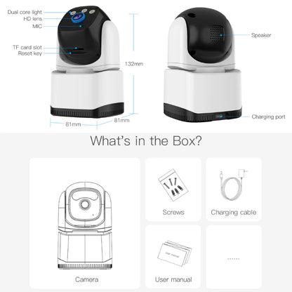 4MP Dual-Band WiFi Camera | Color Night Vision | Pan & Tilt | Two-Way Audio | CS995Q-SP