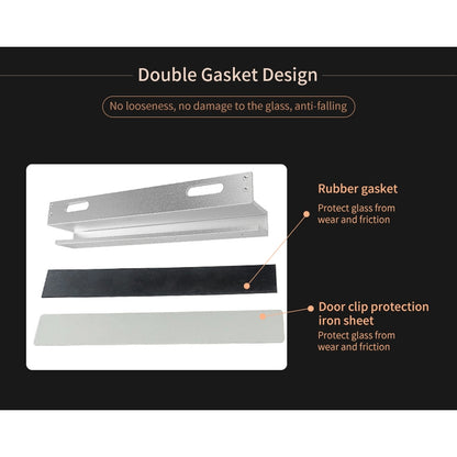 12V Frameless Glass Door Lock Bracket | DSU-600