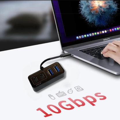 4-in-1 USB 3.2 USB Type C  Hub | Dual USB-A & USB-C | 10Gbps Data Transfer | 7S-USB-HU-2C2A-G1