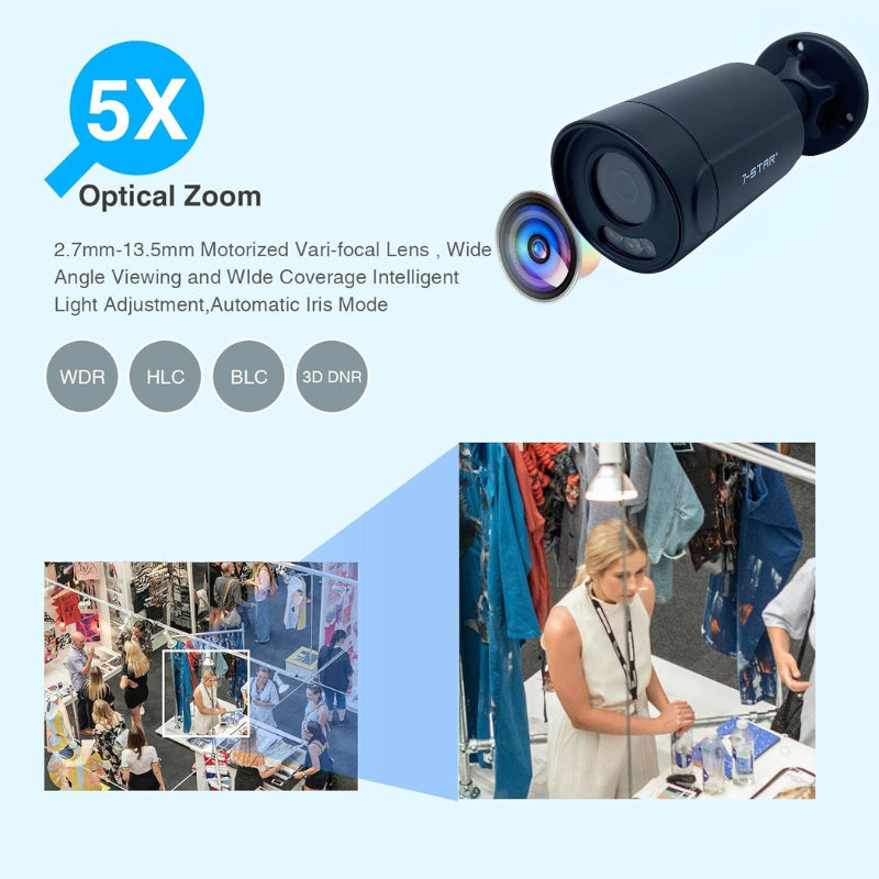 5MP Varifocal ColorVu Audio IR Bullet Camera (2.7mm-13.5mm) | SC1059FC-AVF2713B