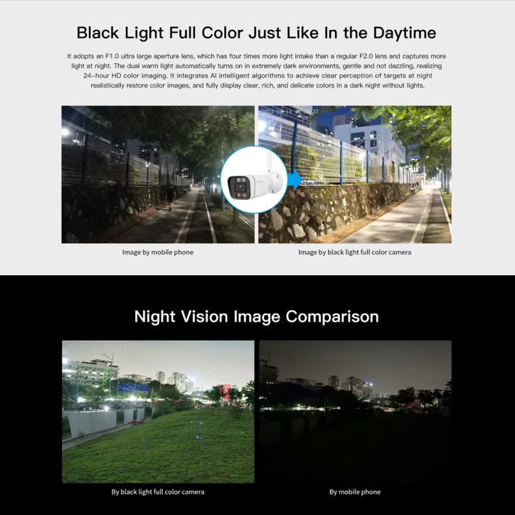 5MP Full Color Night Vision IP Camera with Motion Detection | 7S-SC58QFC