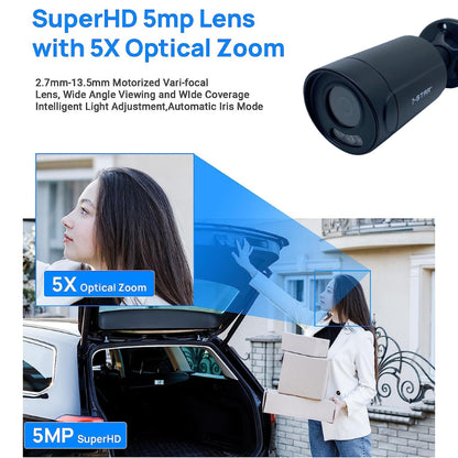 5MP Varifocal ColorVu Audio IR Bullet Camera (2.7mm-13.5mm) | SC1059FC-AVF2713B