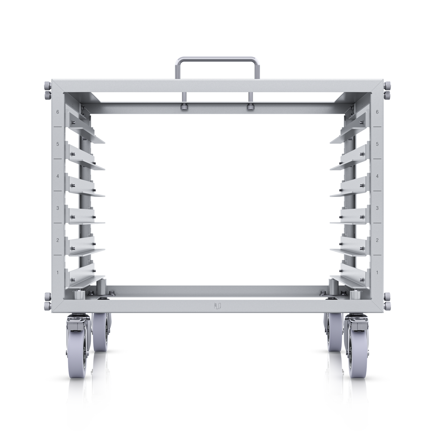 Ubiquiti UniFi Toolless Mini Rack U-Rack-6U-TL 6U Open Frame Rack with Lockable Casters | UBQ-U-RACK-6U-TL