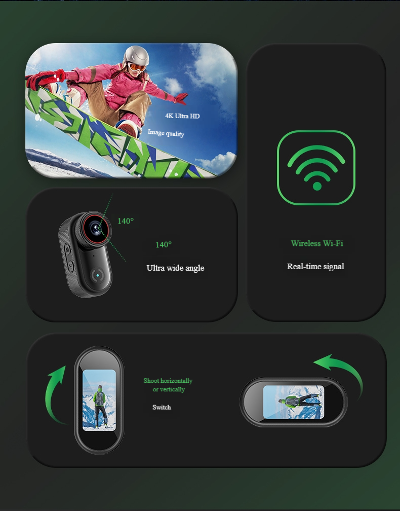 L20 4K HD Video Recording Thumb Action Camera