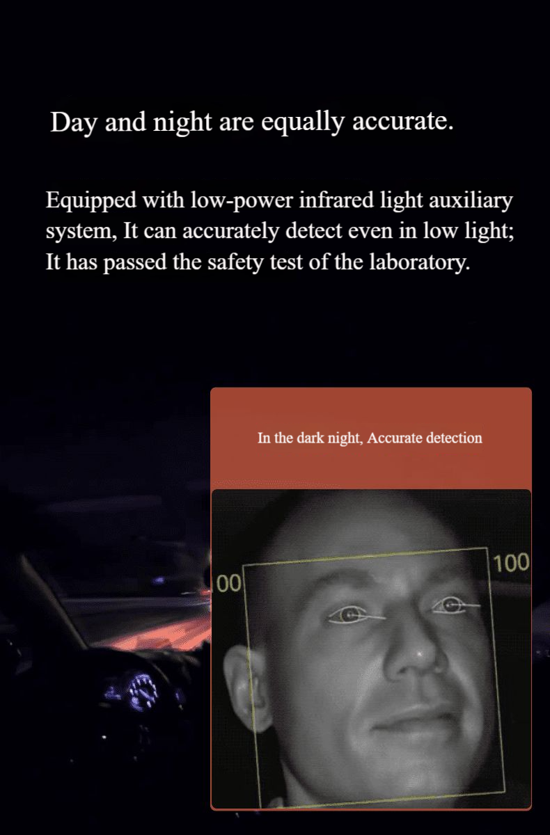 Fatigue Detection Sleep Alarm Lane Warning Collision Sensor for Cars Trucks | SC-DFC349