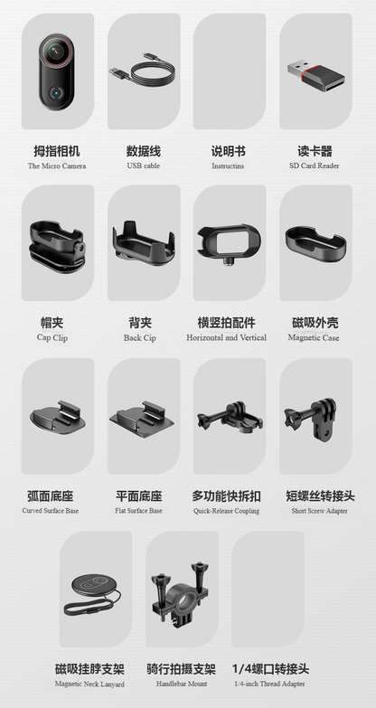 L20 4K HD Video Recording Thumb Action Camera