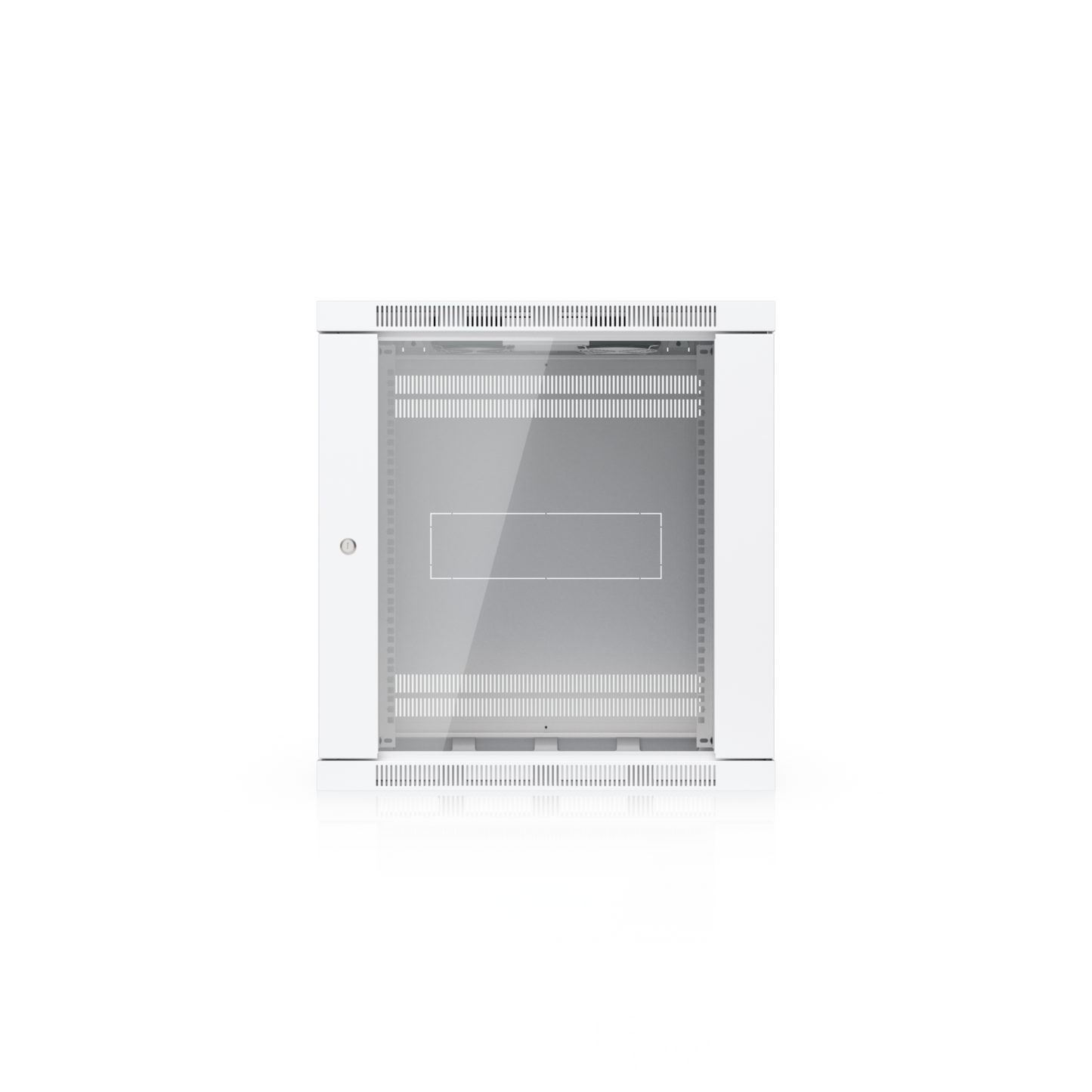 UniFi 12U Wall Mount Rack Cabinet 600mm Glass Door with 2 Cooling Fans | UBQ-UACC-RACK-12U-WALL-600-G