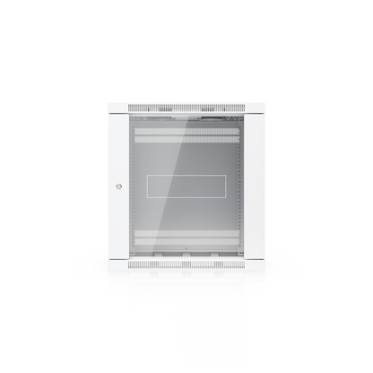 UniFi 12U Wall Mount Rack Cabinet 600mm Glass Door with 2 Cooling Fans | UBQ-UACC-RACK-12U-WALL-600-G