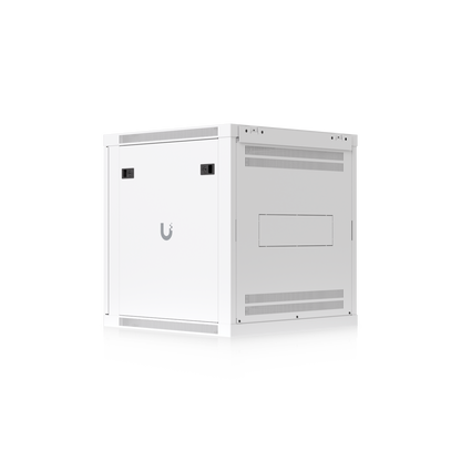 UniFi 12U Wall Mount Rack Cabinet 600mm Glass Door with 2 Cooling Fans | UBQ-UACC-RACK-12U-WALL-600-G