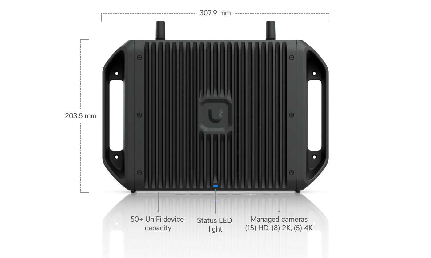Unifi Cloud Gateway Industrial UCG-Industrial with 10GbE and 270W PoE Budget | UBQ-UCG-INDUSTRIAL