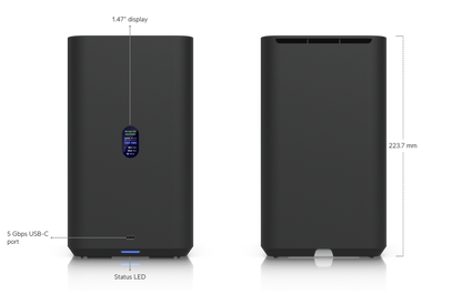UNAS 2-Bay 2.5GbE USB-C POE++ Tower NAS | White | UNAS-2