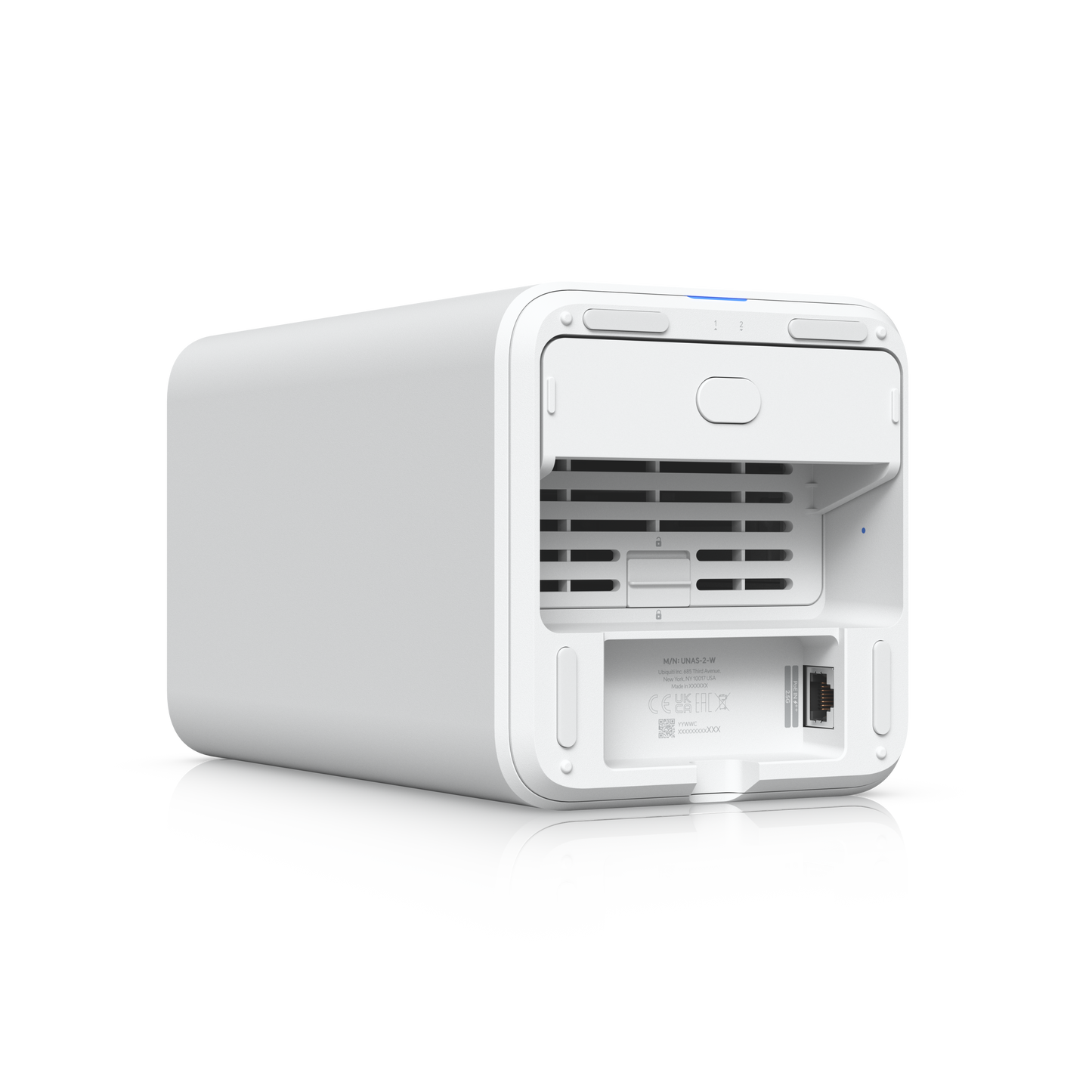 UNAS 2-Bay 2.5GbE USB-C POE++ Tower NAS | White | UNAS-2
