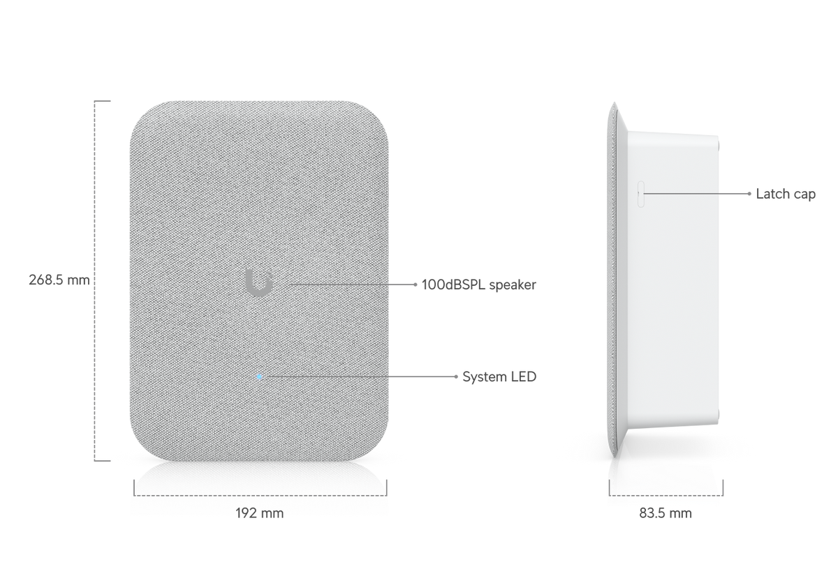 Ubiquiti UniFi Indoor PoE AI Speaker | UBQ-UP-AI-SPEAKER