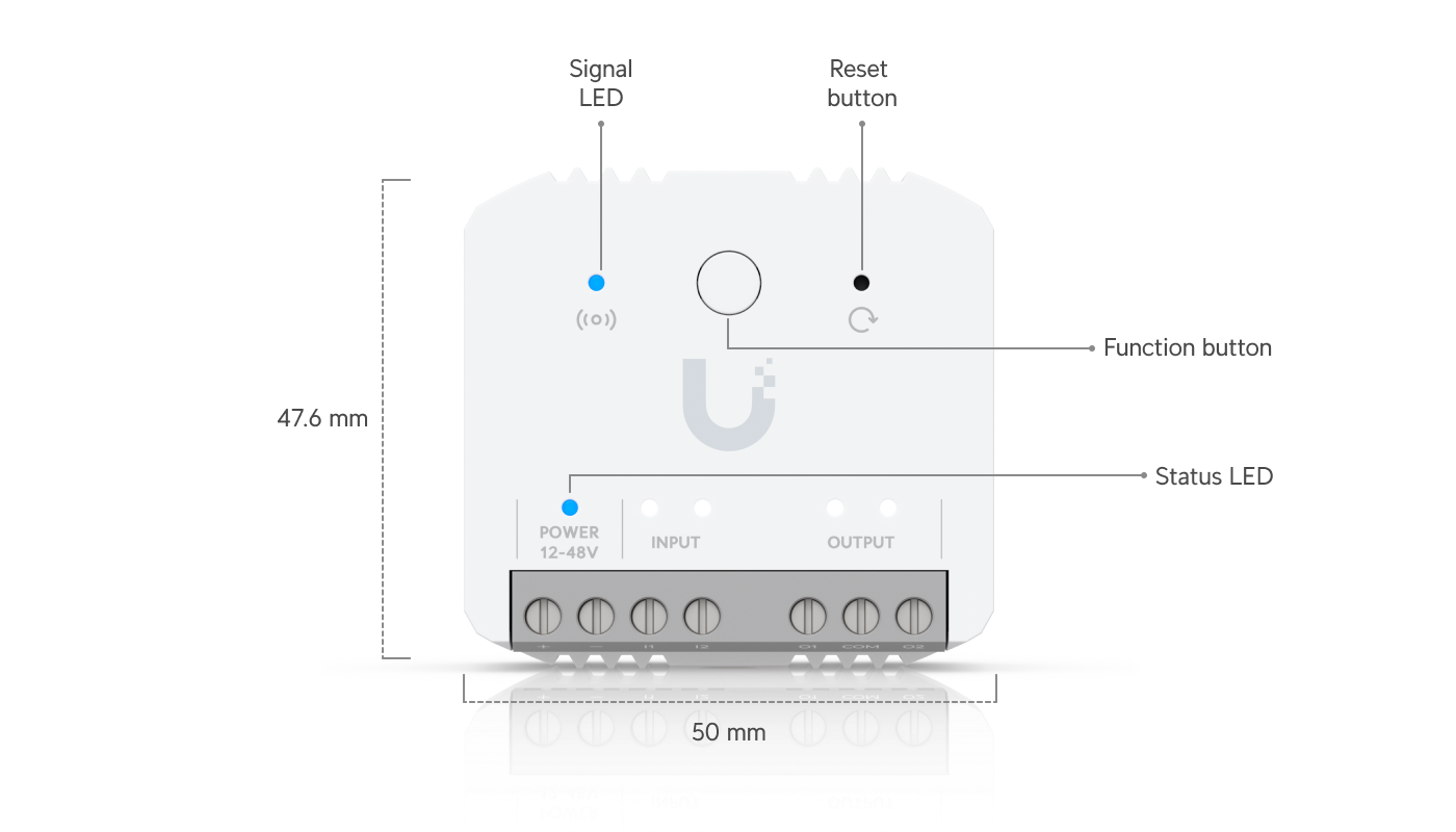 Ubiquiti UniFi USL-Relay | Wireless SuperLink Relay Smart Automation for Gate, Garage Door & Alarm | UBQ-USL-RELAY