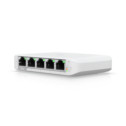 Ubiquiti Networks UniFi USW-Flex-Mini Managed 5-Port Gigabit Switch with USB-C Power Adapter