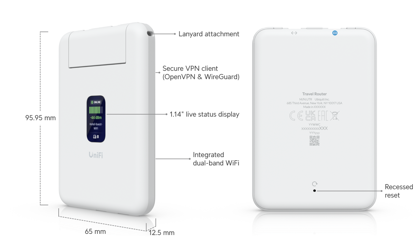Ubiquiti Unifi UniFi Travel Router UTR | UTR